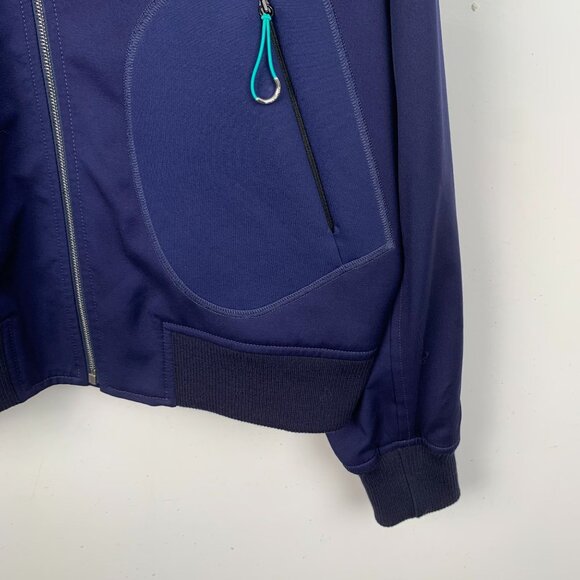 Givenchy Mens Blue Wool Zipper Jacket With Stand-Up Collar & Pockets Size 50 L 9 - Picture 4 of 6